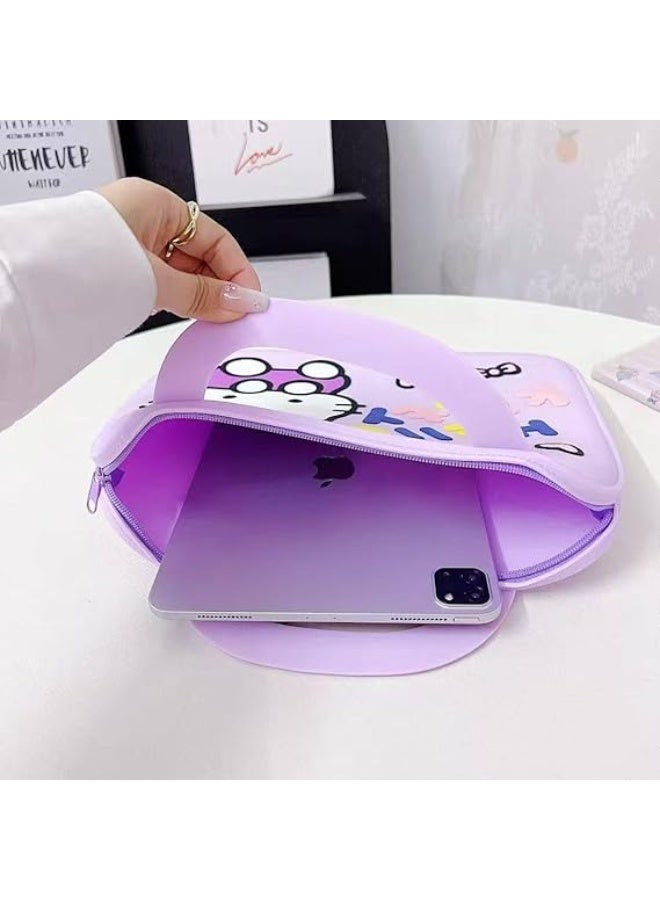 Hello Kitty iPad Bag Sleeve 11 Inch Handbag for iPad (A16) 11th | 10th generation (2025/2022) | iPad Air 6th | 5th gen  | Samsung Xiaomi Bag Cover Shockproof Portable Pockets Tablet (Purple) - Image 3